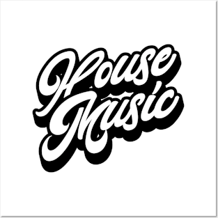 HOUSE MUSIC  - Just Signature (black) Posters and Art